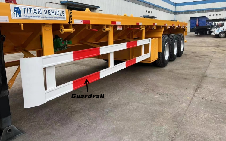 3 Axle Flat Bed Container 40 Ft Trailers for Sale Near Me in Ghana