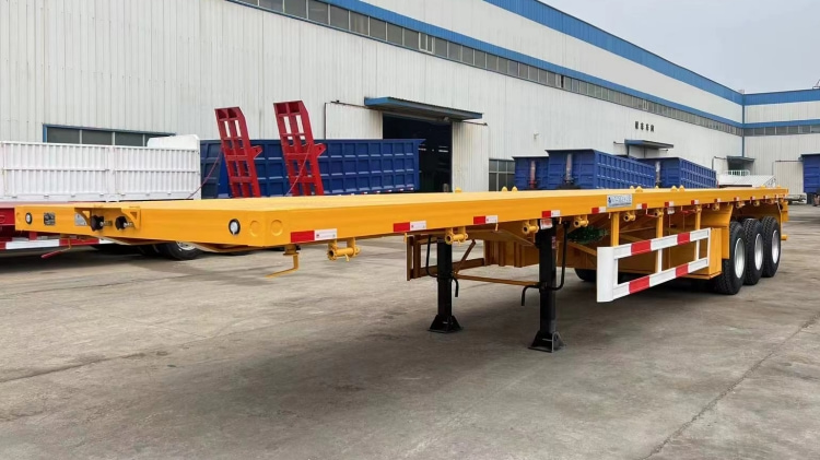 3 Axle Flat Bed Container 40 Ft Trailers for Sale Near Me in Ghana