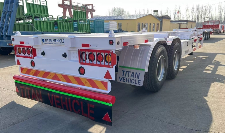 2 Axle 40 Foot Shipping Container Chassis Trailer for Sale in Ghana Accra