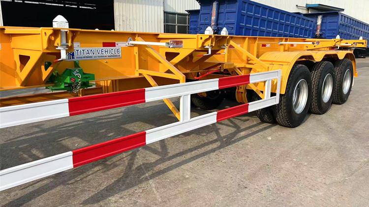 Tri Axle 40 FT Container Skeleton Trailer for Sale