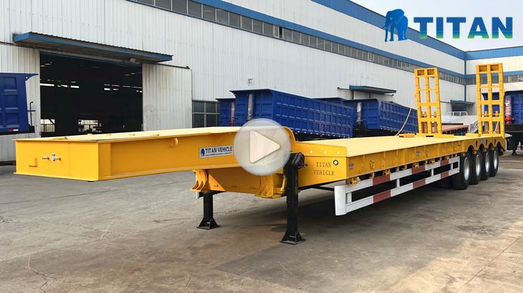 Low Loader Truck - 4 Axle Low Loader Trailer for Sale in Ghana