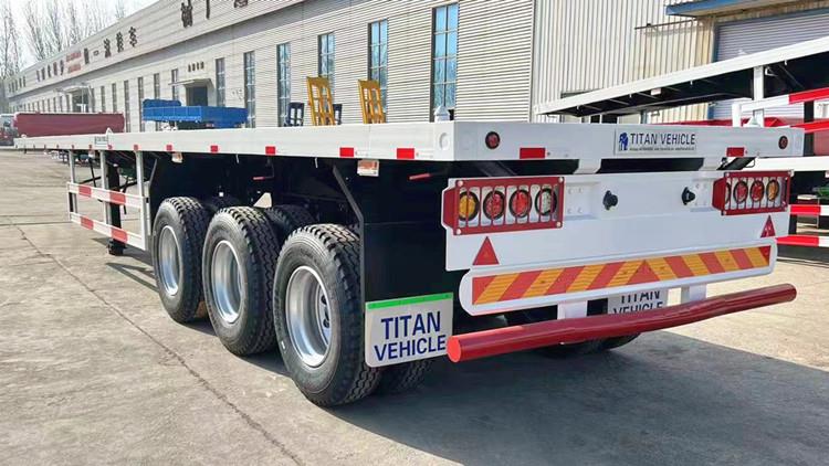 40 Foot Flatbed Trailer Price - 3 Axle Flatbed Semi Trailer for Sale in Ghana