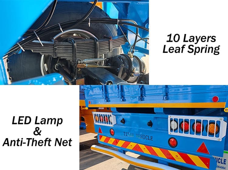 China Livestock Flatbed Fence Semi Trailer for Sale in Ghana