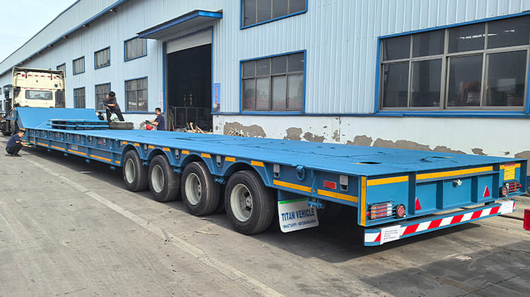 Folding Gooseneck Lowboy Trailer for Sale in Ghana