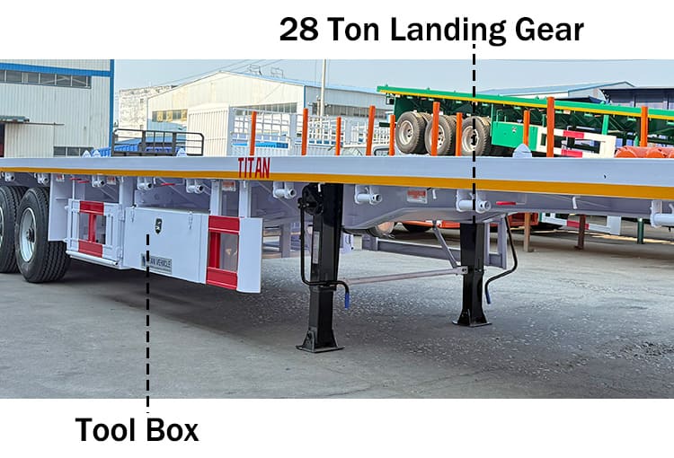 Heavy Duty 3 Axle Flatbed Trailer for Sale in Ghana