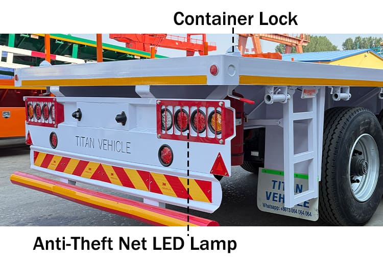 Heavy Duty 3 Axle Flatbed Trailer for Sale in Ghana