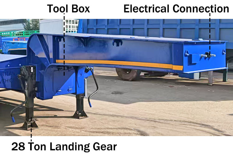 3 Axle Low Bed Trailer Price for Sale in Ghana