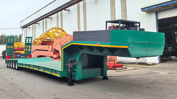 Hydraulic Multi Axle Low Bed Trailer for Sale in Ghana
