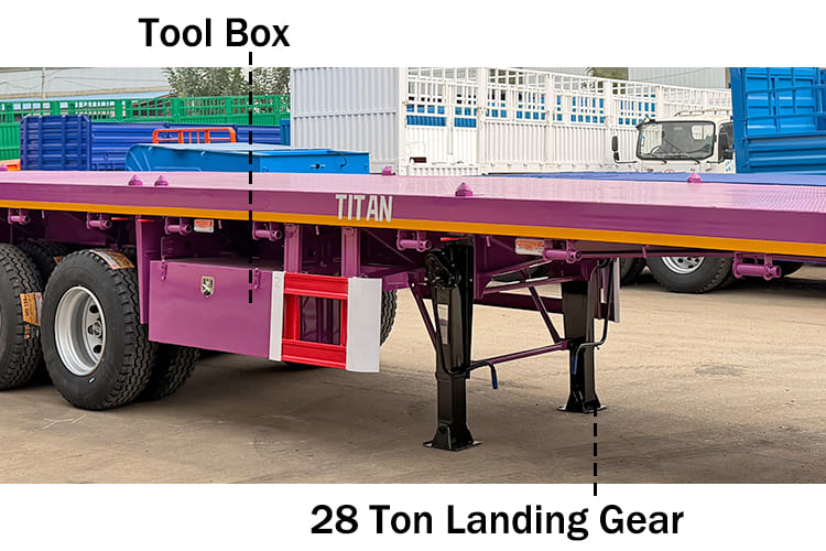 4 axle 40 Ft Flatbed Trailer for Sale Near Me in Ghana