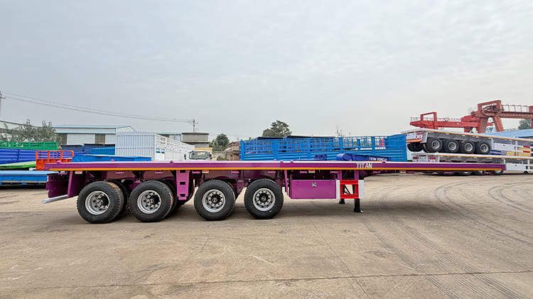 4 axle 40 Ft Flatbed Trailer for Sale Near Me in Ghana