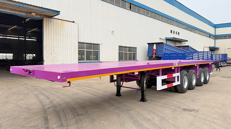 4 axle 40 Ft Flatbed Trailer for Sale Near Me in Ghana