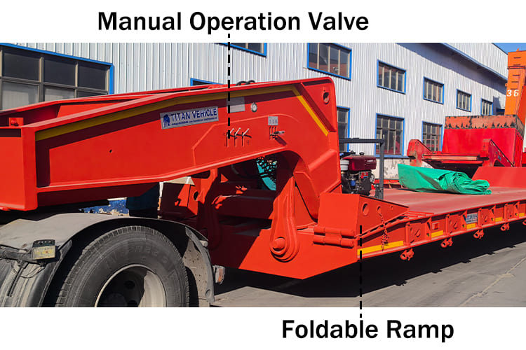 100 Ton RGN Removable Gooseneck Trailer for Sale in Ghana