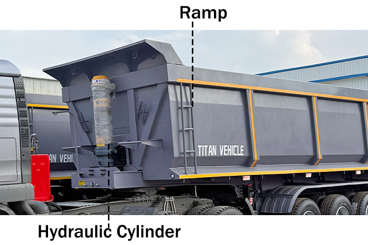 4 Axle Semi Dump Truck Trailer for Sale in Ghana