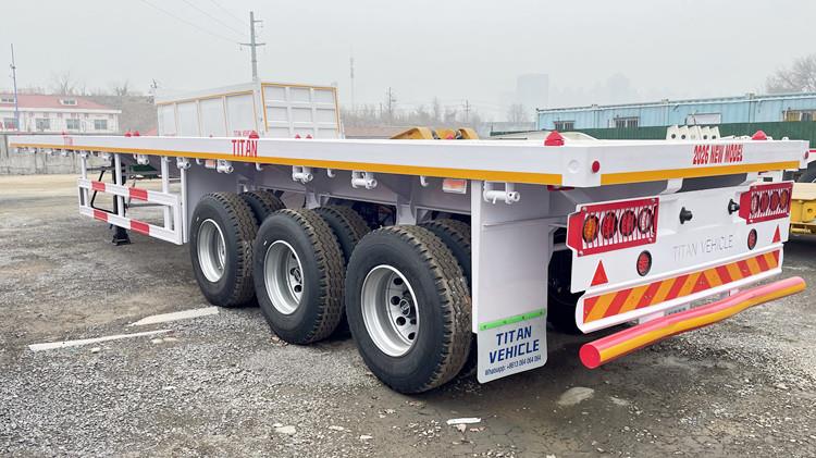 Tri Axle 40 Ft Flatbed Trailer for Sale Near Me in Ghana