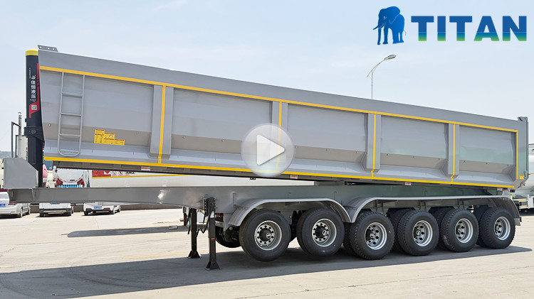 6 Axle End Semi Dump Trailer Prices in Ghana