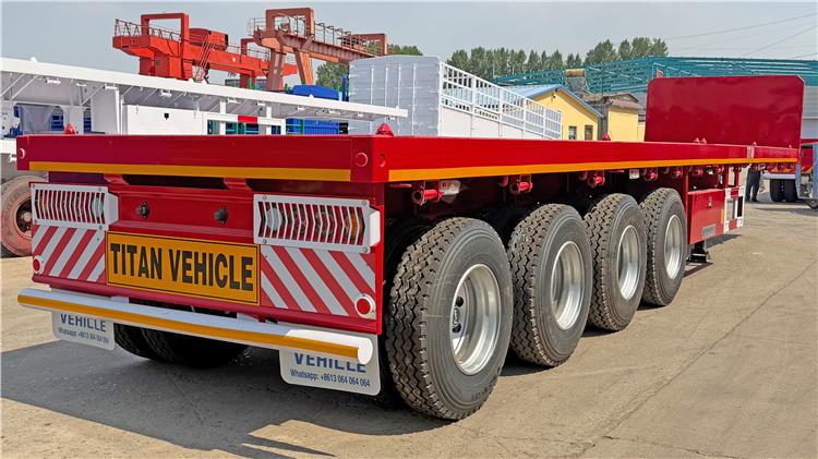 4 axle flatbed trailer