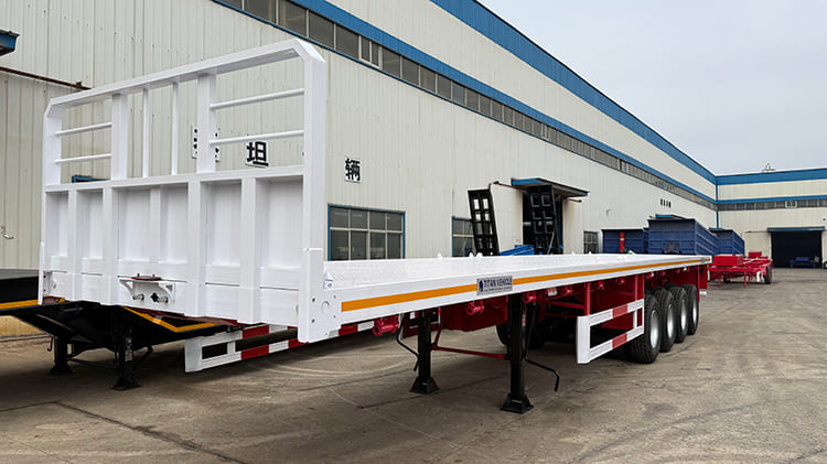 TITAN 4 Axle 80 Ton Flat Deck Trailer for Sale in Ghana