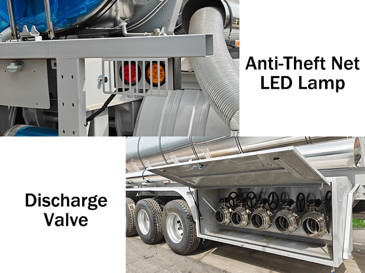 3 Axle Stainless Steel Tanker Trailers for Sale in Ghana