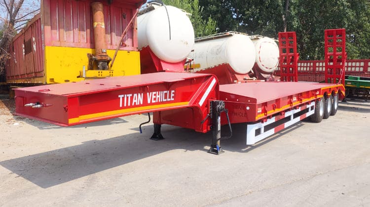 60 Ton Low Bed Trailer Price for Sale in Ghana