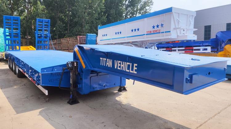 4 Axle Truck Lowbed Trailer for Sale in Ghana