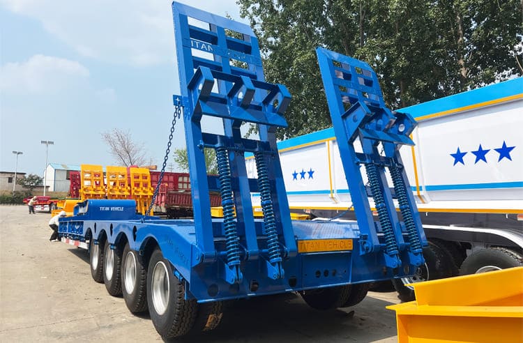 4 Axle Truck Lowbed Trailer for Sale in Ghana
