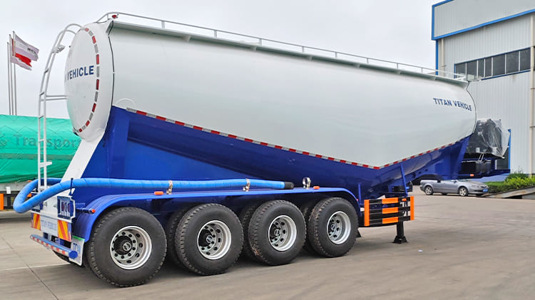 4 Axle 42CBM Dry Bulk Tanker Trailers for Sale in Ghana