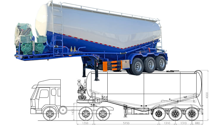 3 Axle Cement Tanker Trailer Price for Sale in Ghana