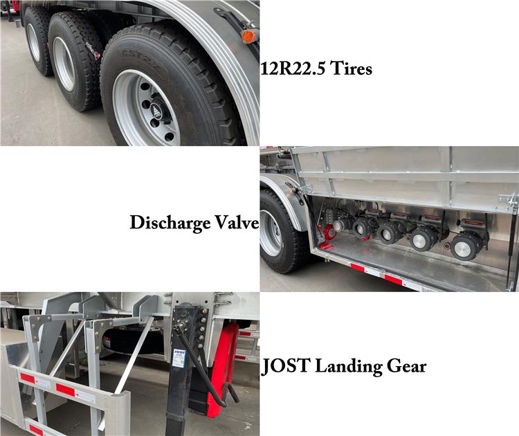 45000 Liters Aluminum Tanker Trailer for Sale In Ghana