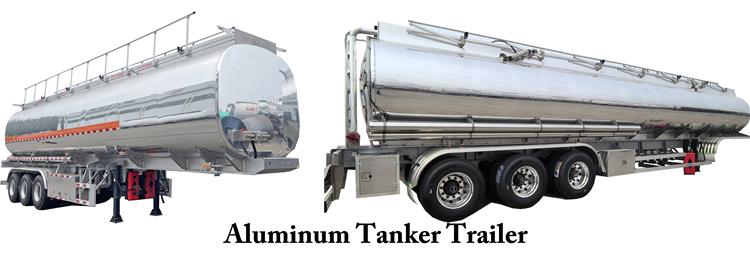 45000 Liters Aluminum Tanker Trailer for Sale In Ghana