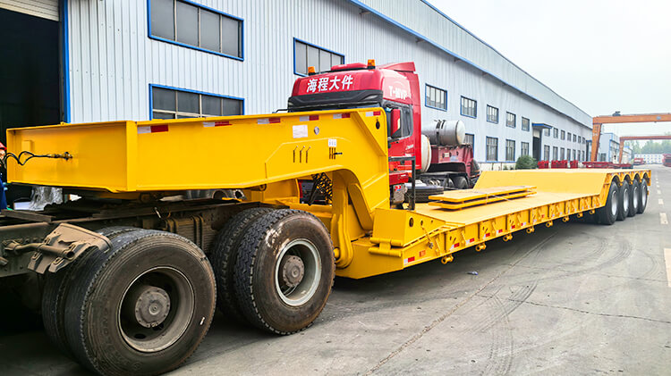 4 Axle 100 ton Removable Gooseneck Trailer for Sale in Ghana