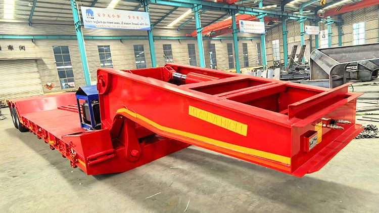 2 Axle Lowboy Semi Trailer for Sale in Ghana