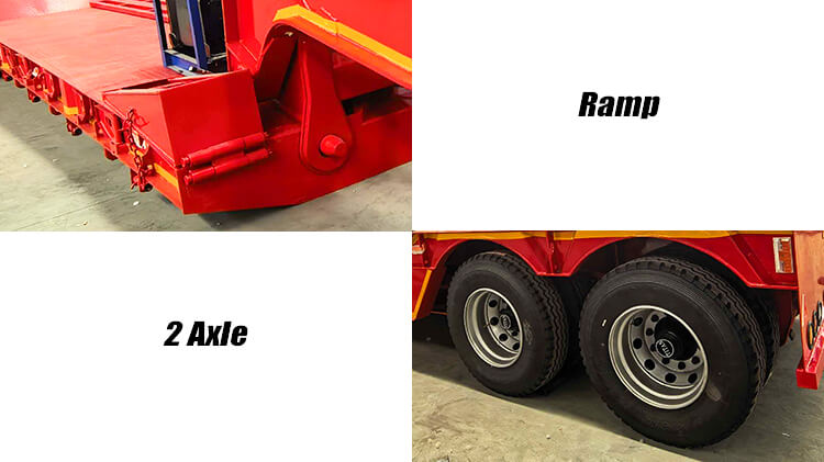 2 Axle Lowboy Semi Trailer for Sale in Ghana