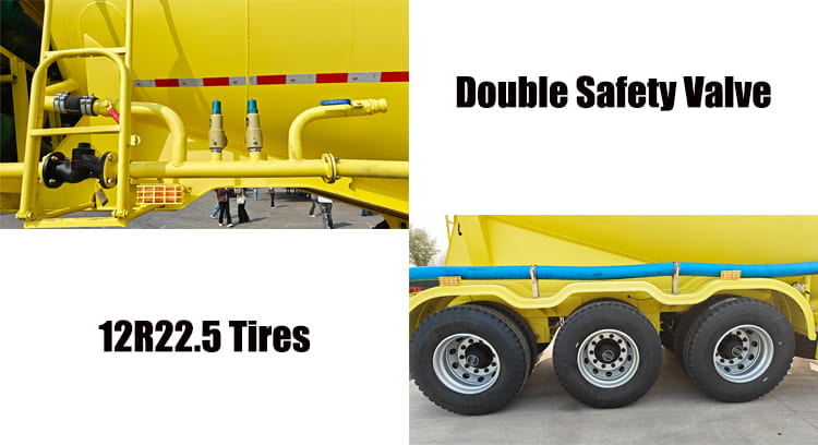 3 Axle 42 CBM Cement Bulker Trailer Prices in Ghana