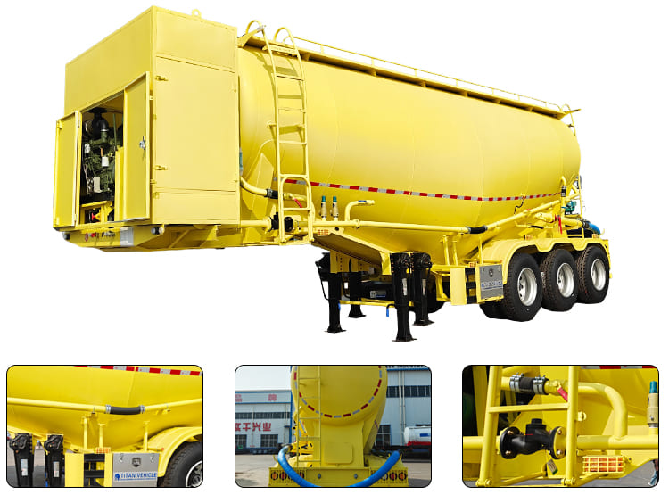 3 Axle 42 CBM Cement Bulker Trailer Prices in Ghana