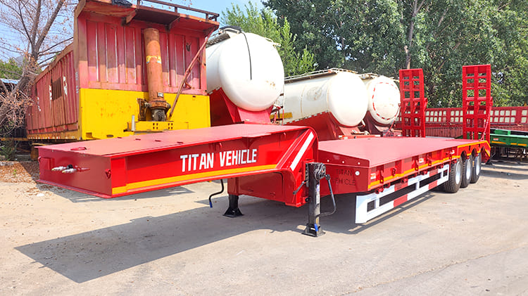 40Ft Low Bed Trailer Price for Sale in Ghana Tema