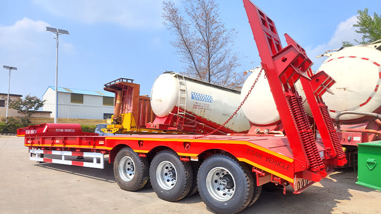 40Ft Low Bed Trailer Price for Sale in Ghana Tema