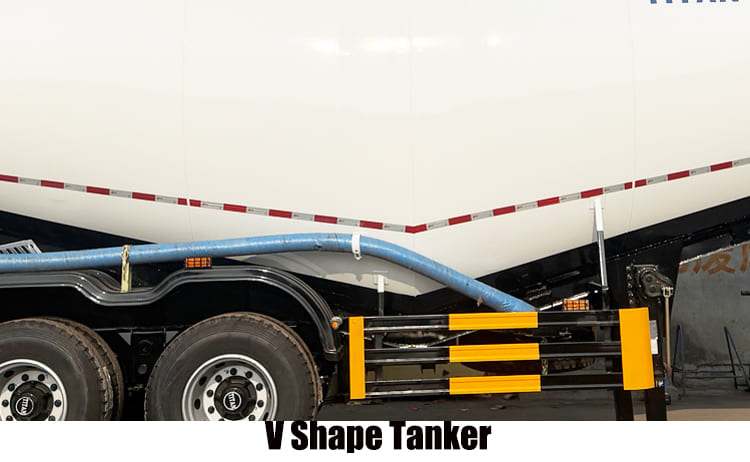 40 CBM Bulk Cement Tanker Trailer for Sale in Ghana