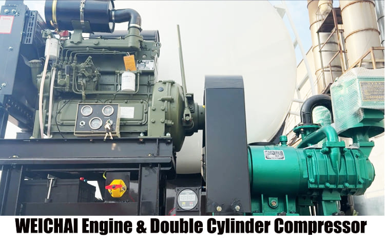 40 CBM Bulk Cement Tanker Trailer for Sale in Ghana