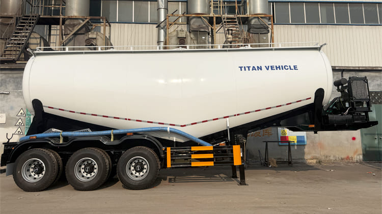 40 CBM Bulk Cement Tanker Trailer for Sale in Ghana