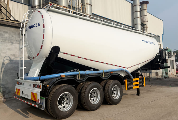 40 CBM Bulk Cement Tanker Trailer for Sale in Ghana