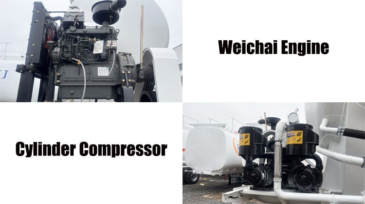 4 Axle Dry Bulk Cement Tanker Trailer | Cement Silo Trailer in Ghana