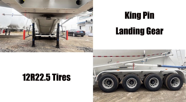 4 Axle Dry Bulk Cement Tanker Trailer | Cement Silo Trailer in Ghana