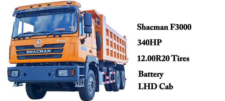 Shacman F3000 Dump Truck 6x4 for Sale In Ghana