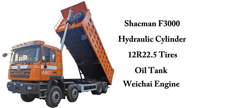 Shacman F3000 Dump Truck 8x4 for Sale In Ghana