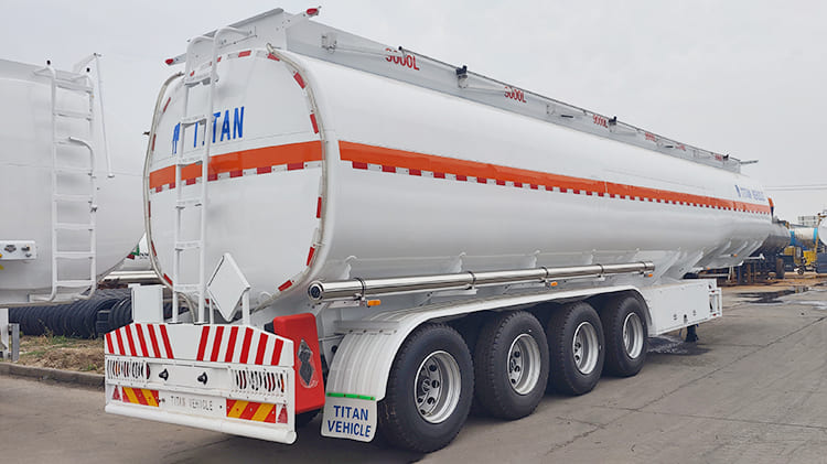 TITAN 3 Axle 54000L Diesel Fuel Tank Trailer for Sale in Ghana