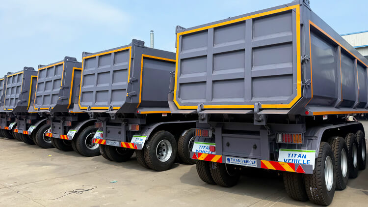 4 Axle End Dump Trailer for Sale in Tema Ghana