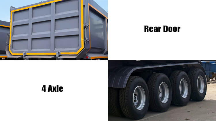4 Axle End Dump Trailer for Sale in Tema Ghana