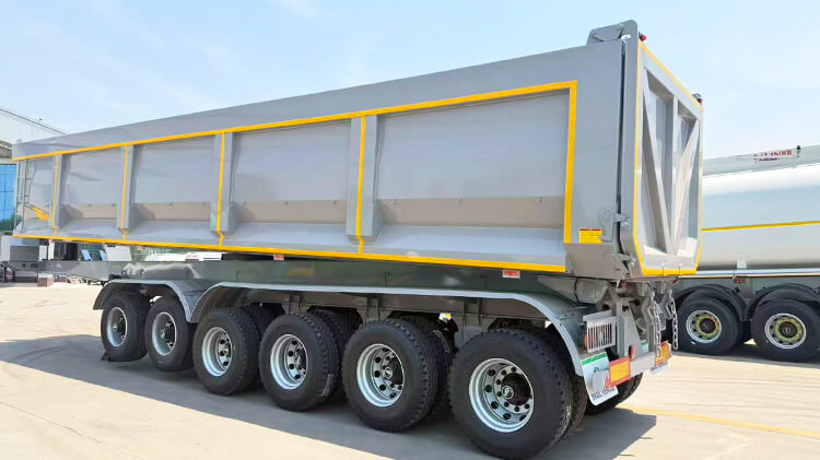 6 Axle Semi Truck Dump Trailer for Sale in Ghana