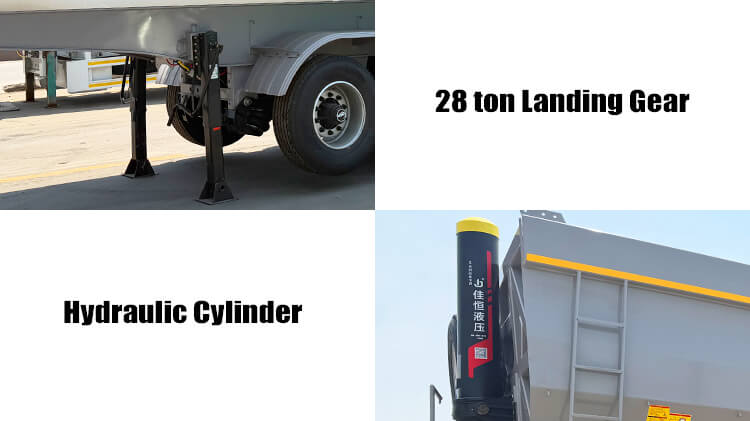 6 Axle Semi Truck Dump Trailer for Sale in Ghana