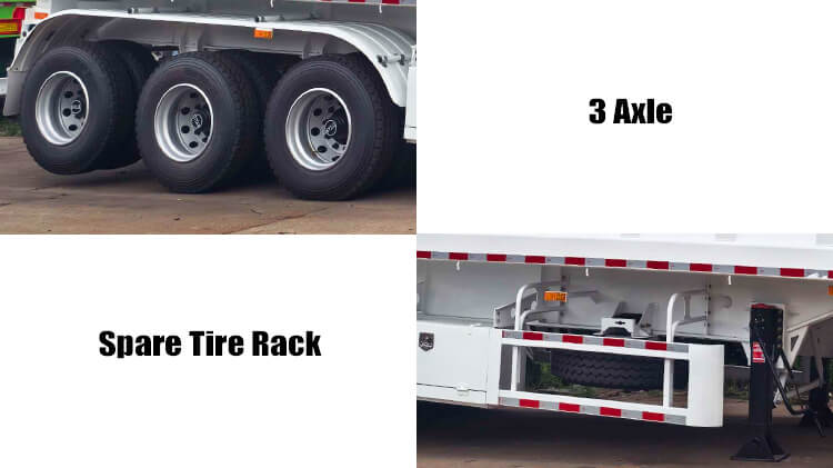 3 Axle Dump Semi Trailer for Sale in Ghana